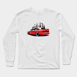 Red E30 Classic in Mountains Long Sleeve T-Shirt